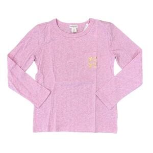 NWT J. Crew Girls' Heather Pink W/Metallic Gold XOXO Graphic Tee